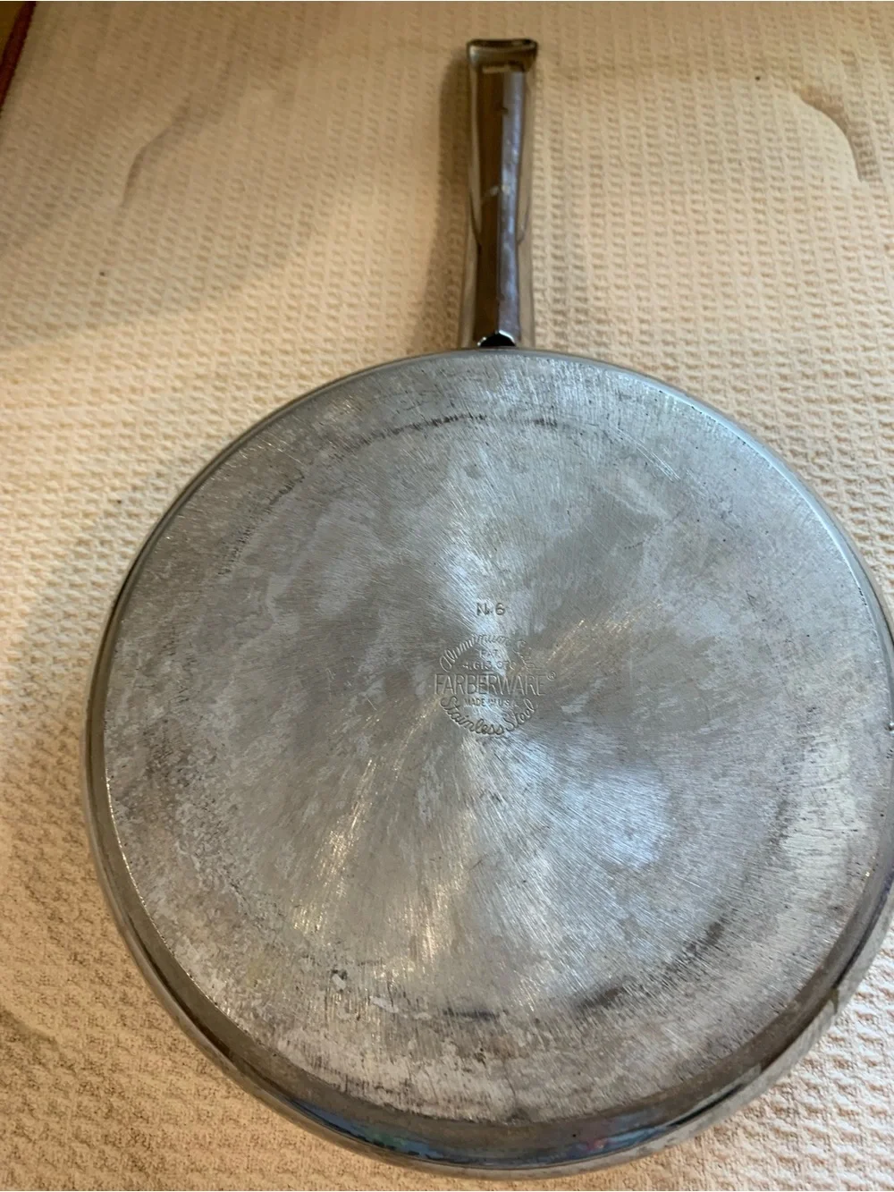 Title: Vintage Farberware 8.5” Stainless Steel Fry Pan No. 6 Made in USA